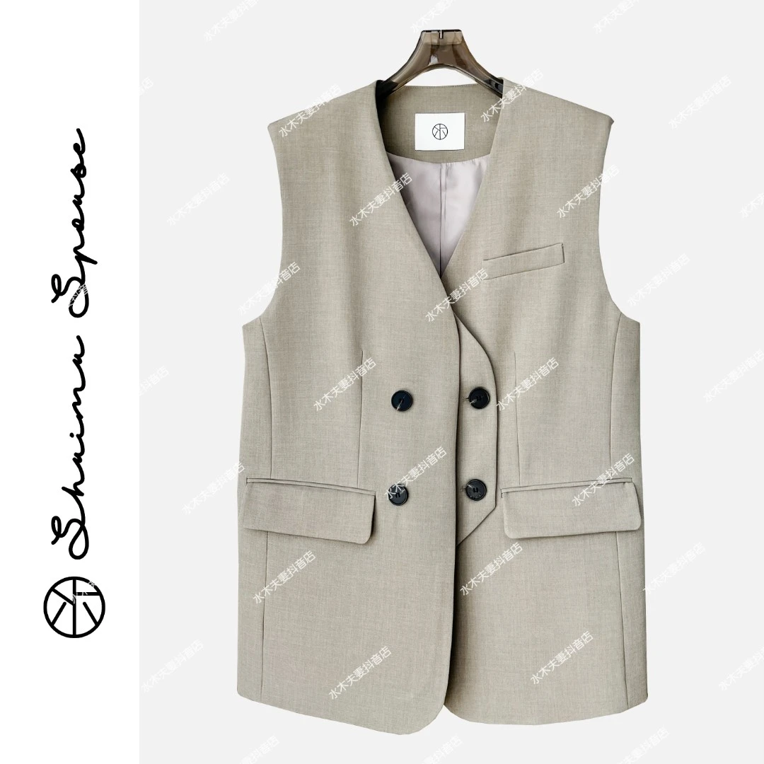 水木夫妻大嫂必备！篙货百搭气质西装马夹