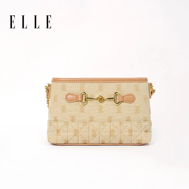 ELLE24新款夏日辣妹信封包包老花系列经典户外包包斜挎包46387