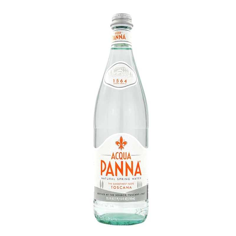 Panna意大利进口普娜矿泉水天然饮用税750ml*12玻璃瓶碱性水