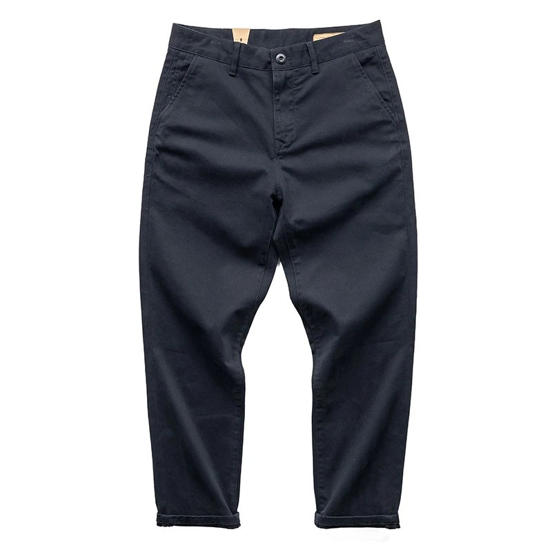 2371/1161 秋冬新款男士休闲裤微弹经典小直筒裤百搭宽松美式男裤