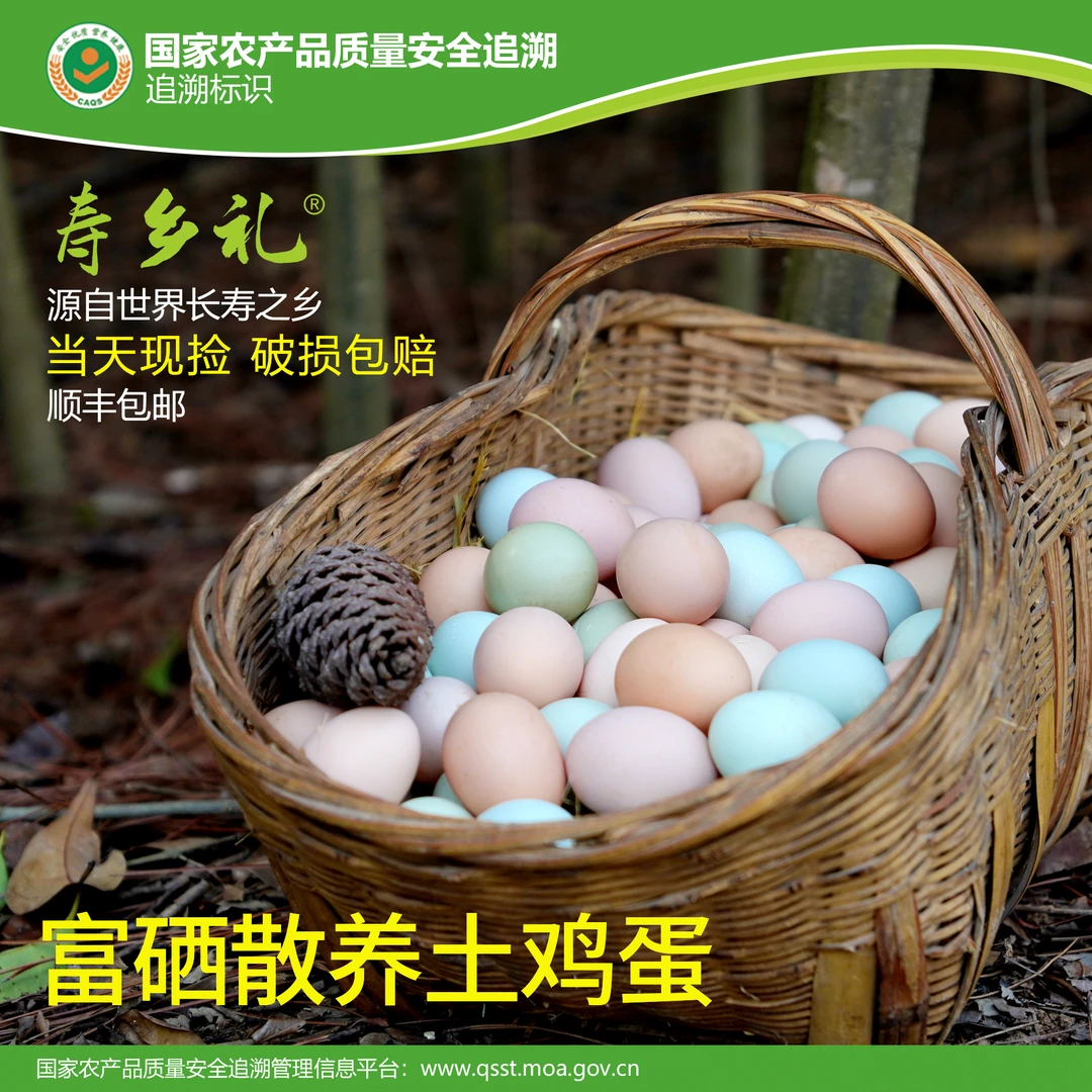 寿乡礼林间散养土鸡蛋天然富硒新鲜营养粉壳绿壳
