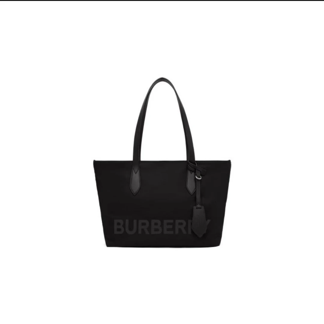全新未使用  Burberry博柏利 经典通勤字母大Logo托特包小号