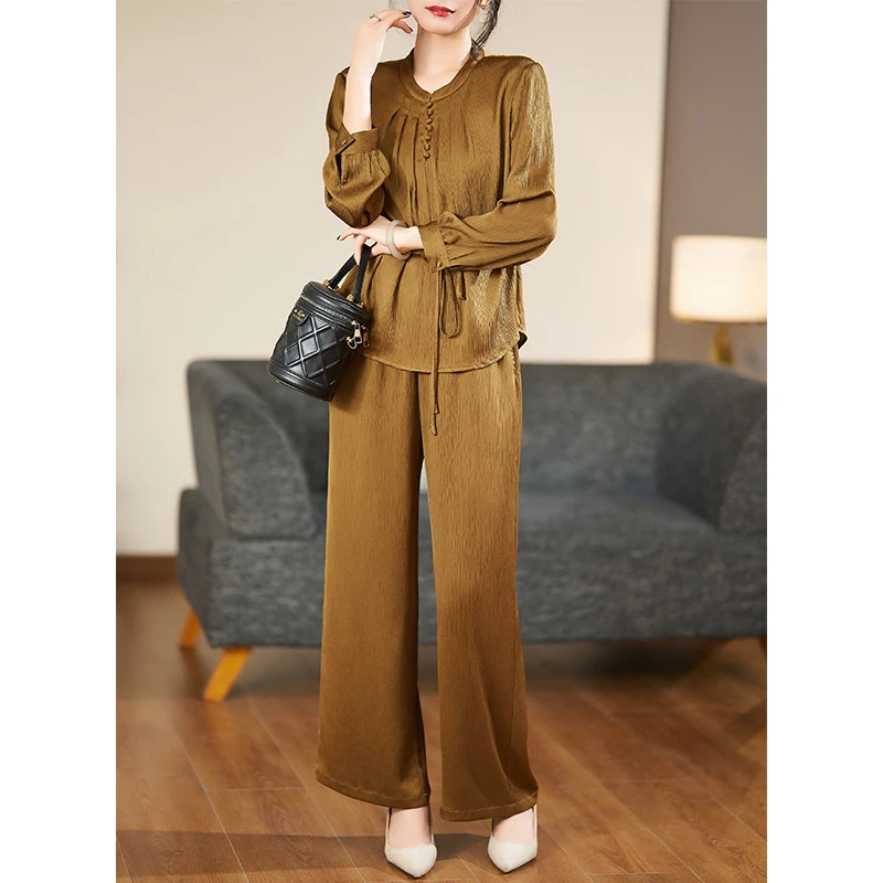 【两件套】优雅知性上下装2025秋季新款时尚套装女#QTZ87125