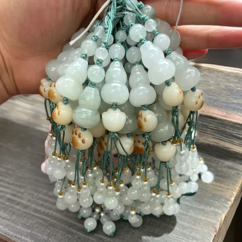 新人福利   天山翠小葫芦车挂钥匙挂{拍一发一多样性发}