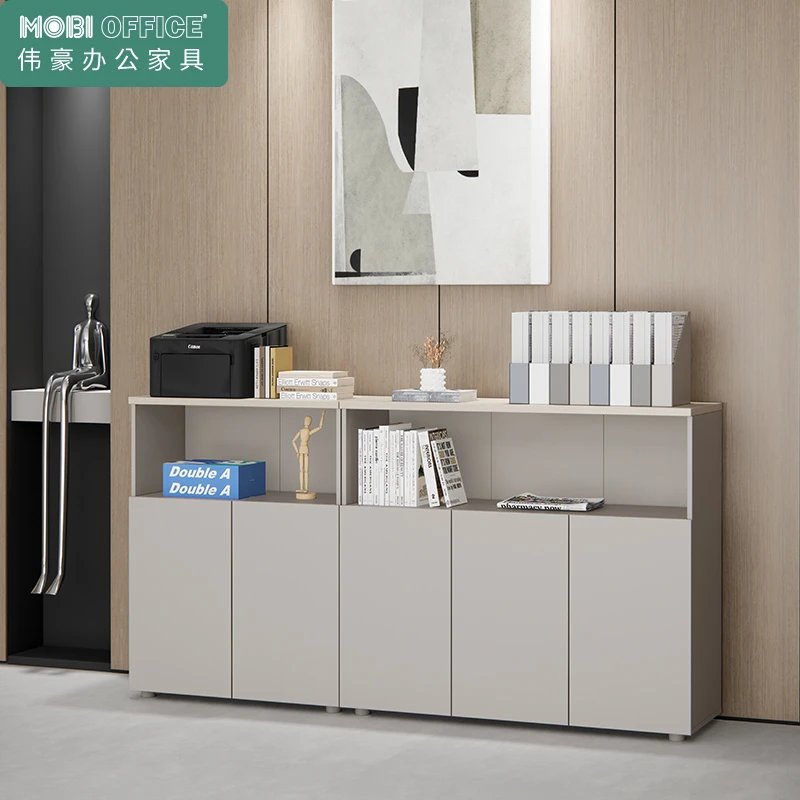 伟豪家具办公商用置物收纳简约现代办公室隔断柜高柜款窗边柜