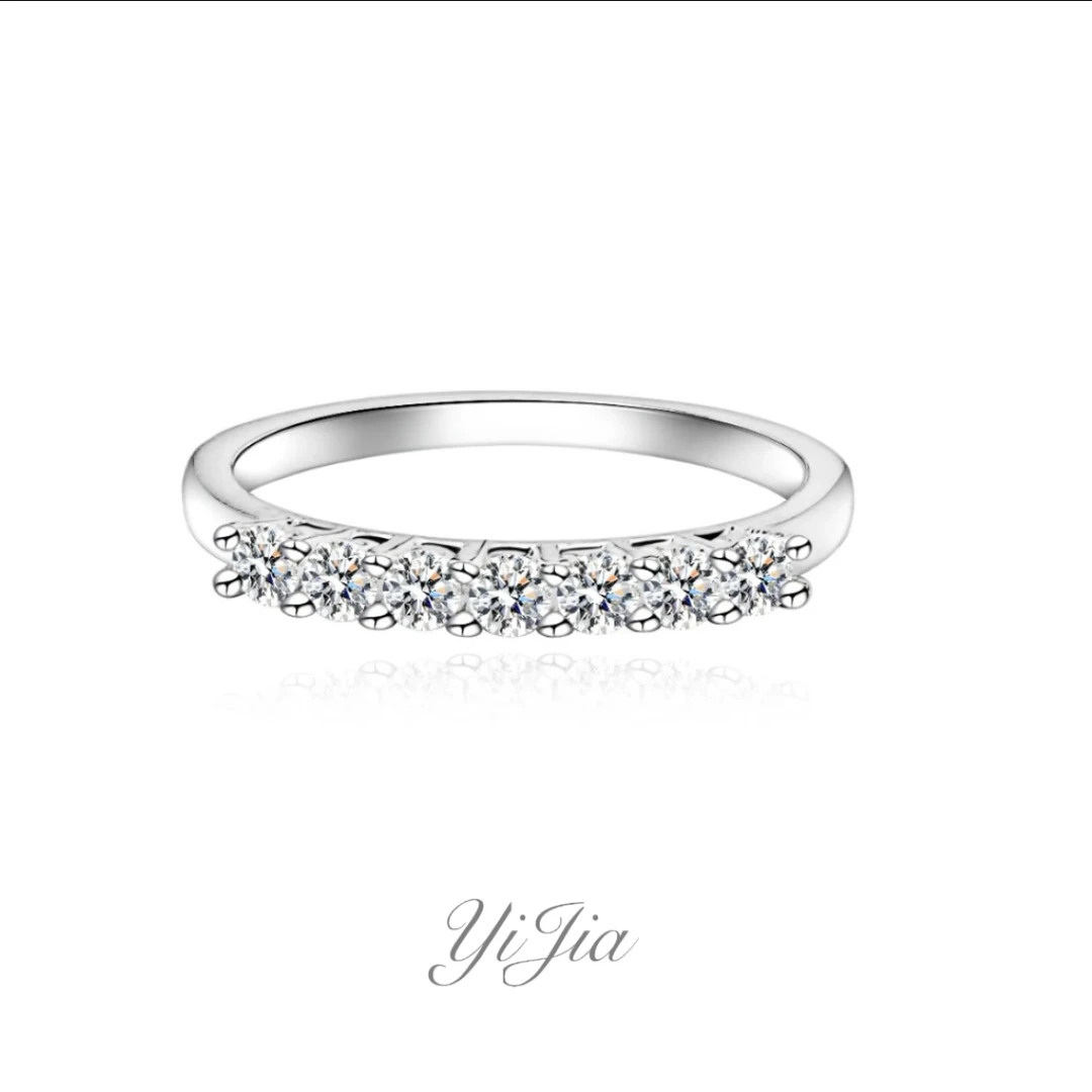 语花印 铜合金合成锆石戒指 春日花花高定系列七公主戒指A600白色