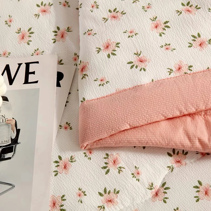 泡泡棉夏凉被凉爽透气机洗加大家用单人成人空调被幼儿园