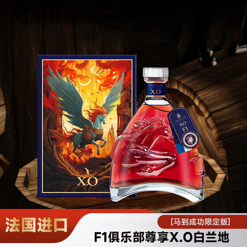 【2瓶】法国进口理查三世F1俱乐部尊享马到成功版甄选XO白兰地700ML