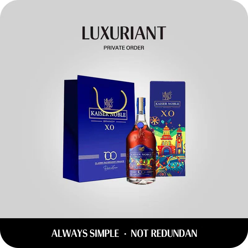 凯萨贵族100限定版XO白兰地1000ML【2瓶】礼盒装