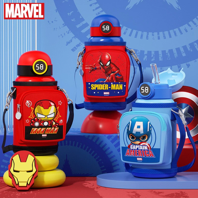 迪士尼智能儿童保温杯礼盒装防漏学生上学水杯子保温杯吸管防摔