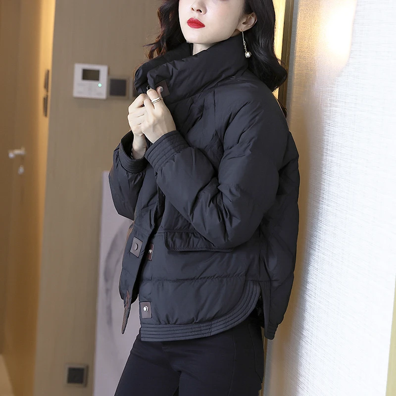 爆款短款羽绒服女2025冬季新款高端时尚洋气冬装外套百搭修身上衣