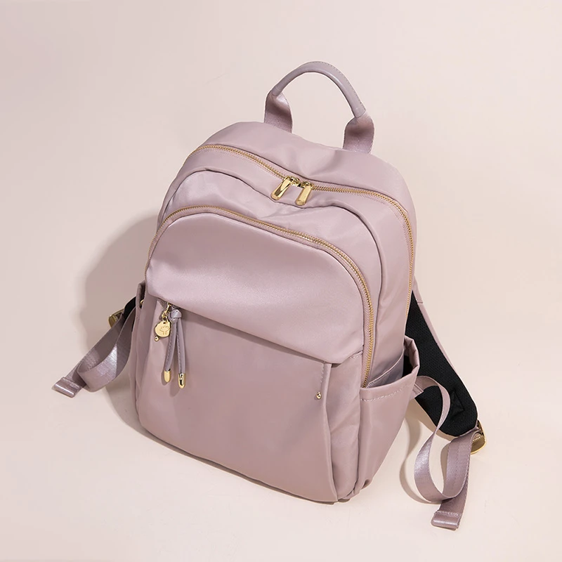 米琦袋鼠专柜洋气简约轻奢女士双肩包2025秋冬新款高级感日系背包