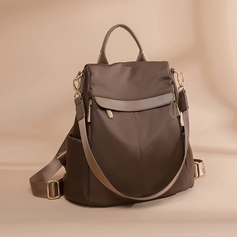 米琦袋鼠韩版潮流时尚双肩包2025新款洋气简约轻便背包大学生书包