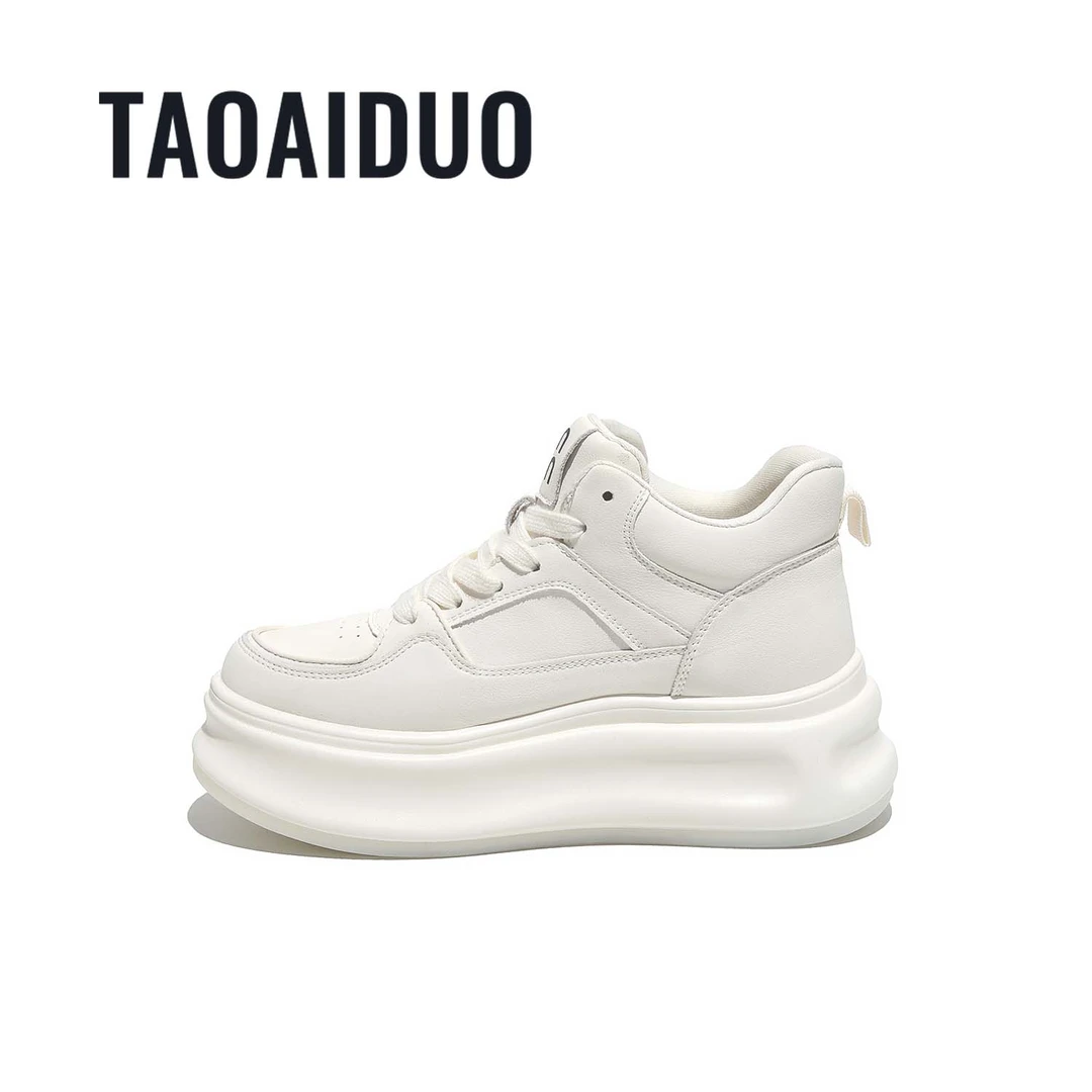 【淘爱朵●糯叽叽】加绒增高6cm时尚百搭女士高帮鞋811-2