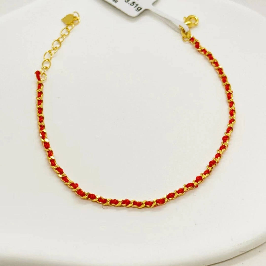 足金999 红绳手链