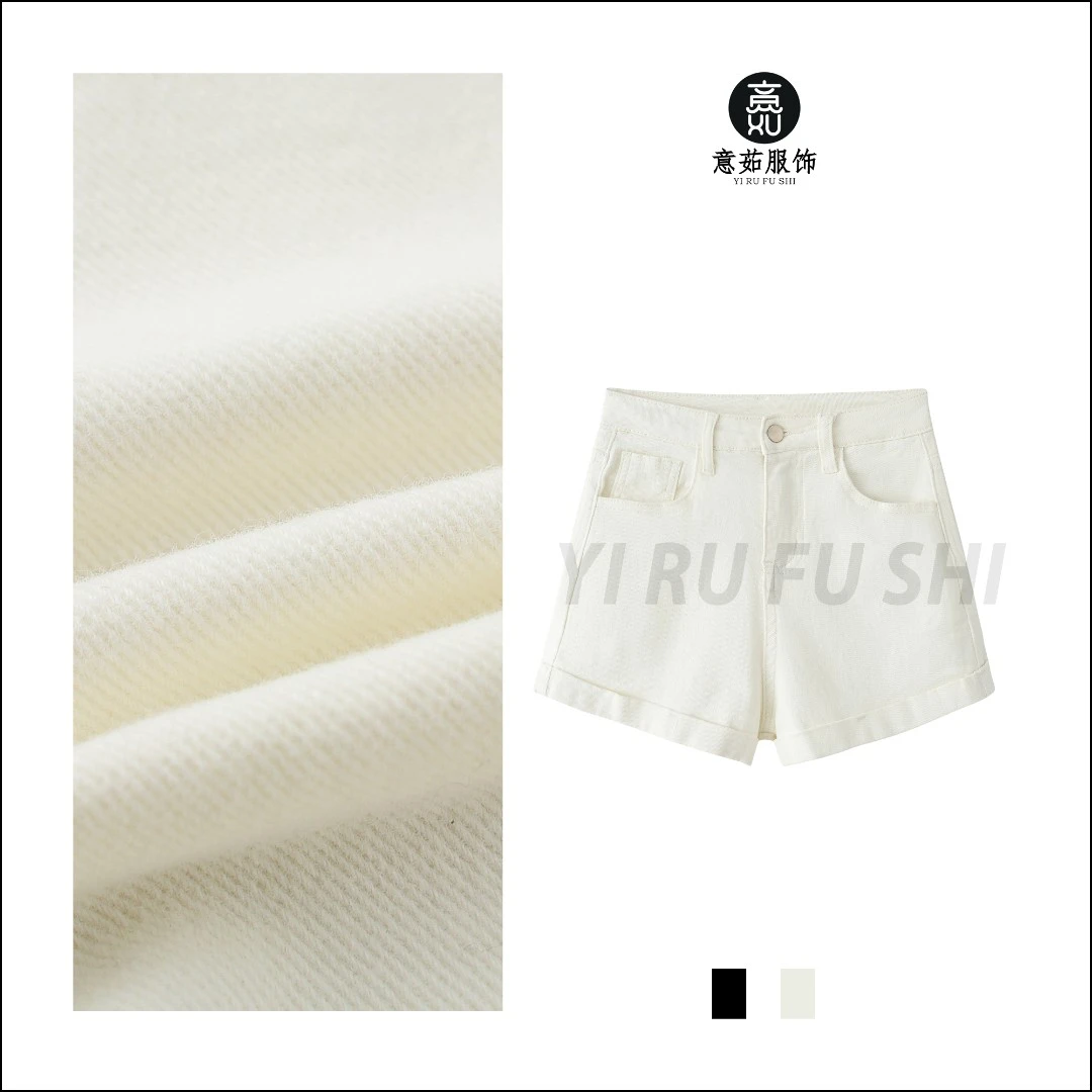 意茹MK3025高腰显瘦2024夏新款百搭辣妹修身超短卷边牛仔短裤女