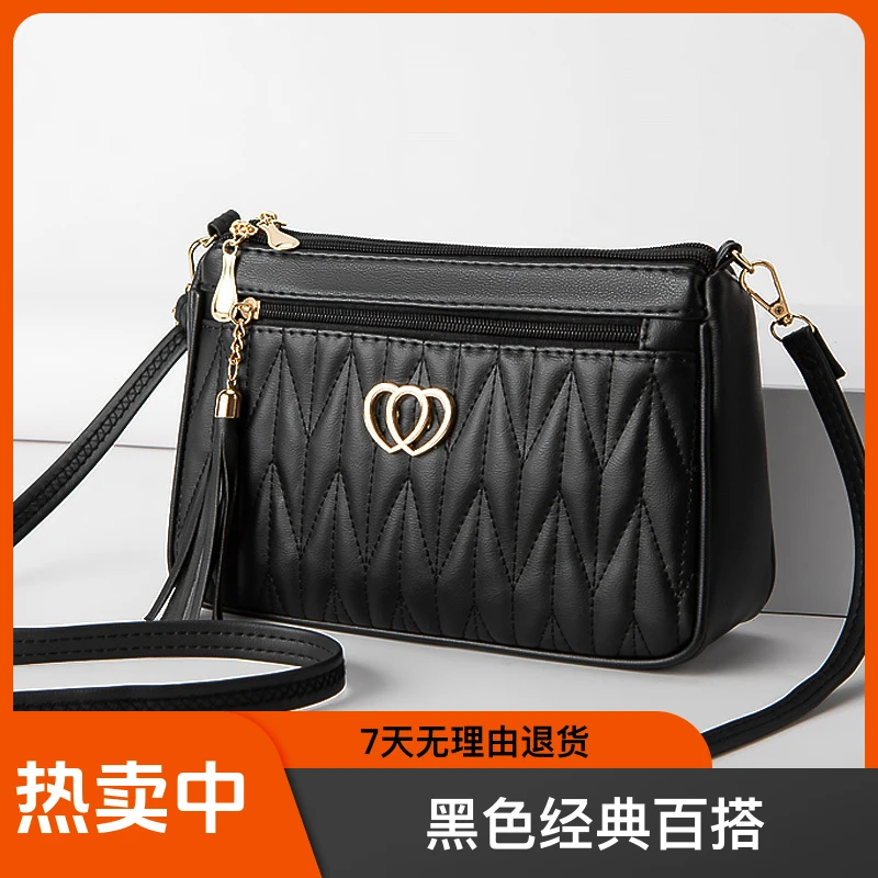 女包2025小包多层大容量百搭斜挎包中年妈妈女士手机包女单肩包包