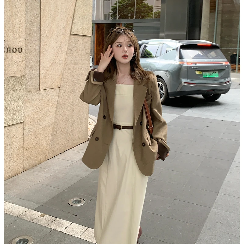 FUGUI RICH 现货【初秋序曲】小个子西装女早秋新款外套 26243X7754