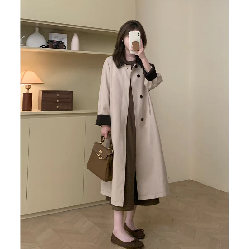 FUGUI RICH【秋日漫步】小个子中长款风衣宽松百搭外套 26243F6777