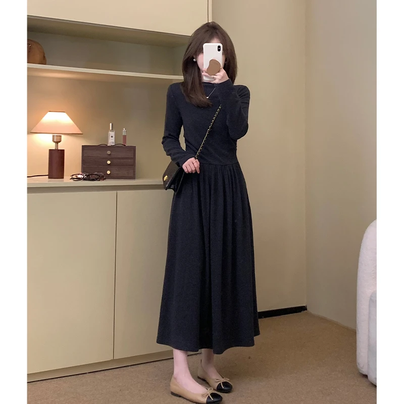 FUGUI RICH 现货【松野暮色】小个子连衣裙秋冬德绒裙子 26243L8237