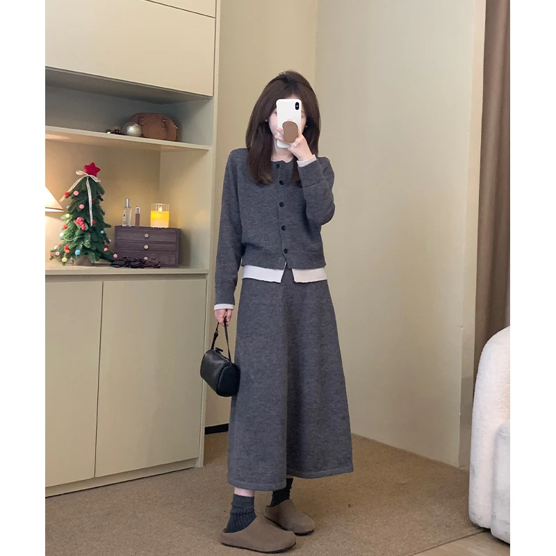 FUGUI RICH【真两件】 上小个子衣+半身裙套装女两件套 26244TZ1960