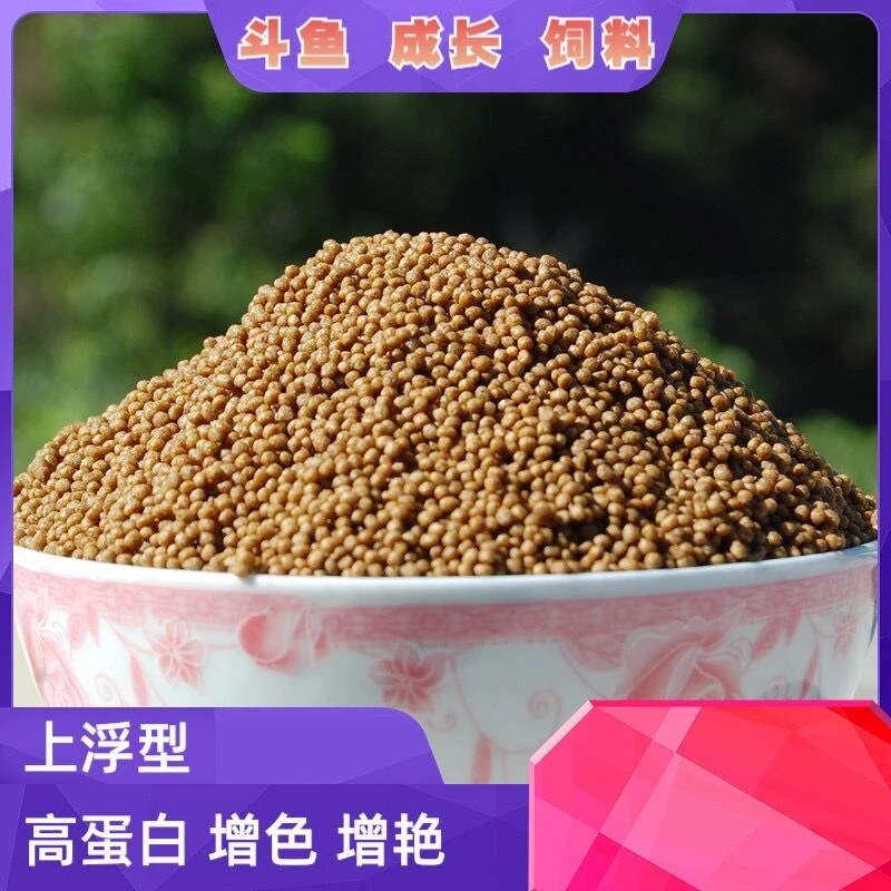 斗鱼饲料小型鱼颗粒观赏鱼增红优质上浮鱼食营养增强投喂中国斗鱼
