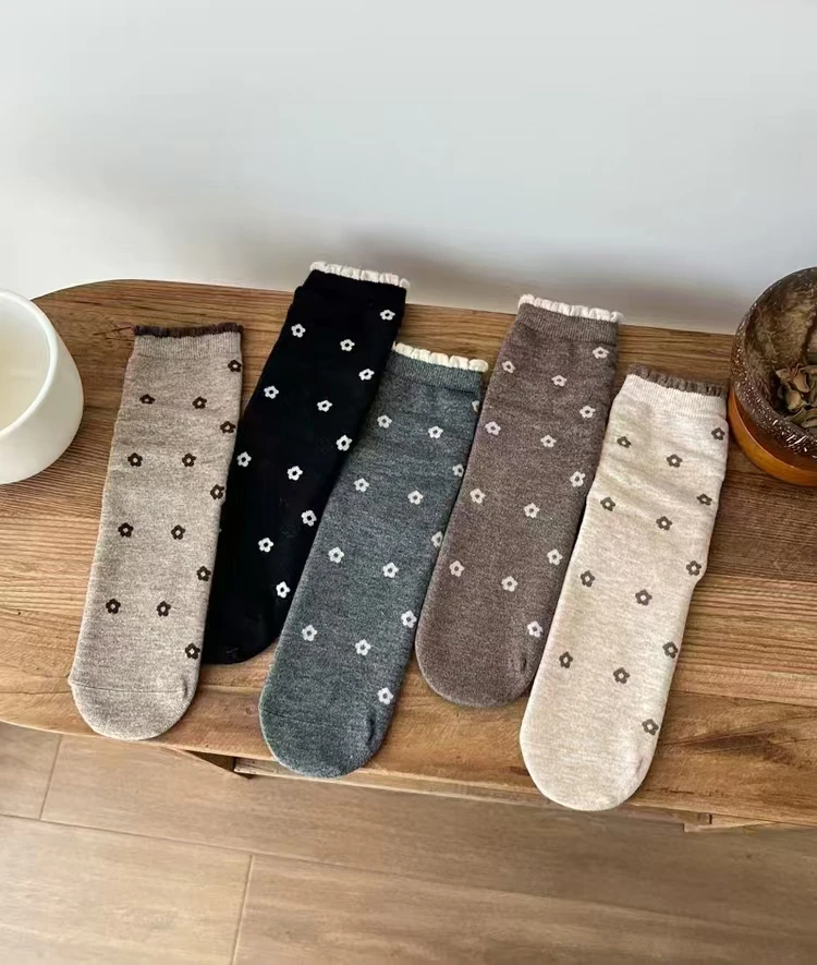 羊绒袜5双女士袜子