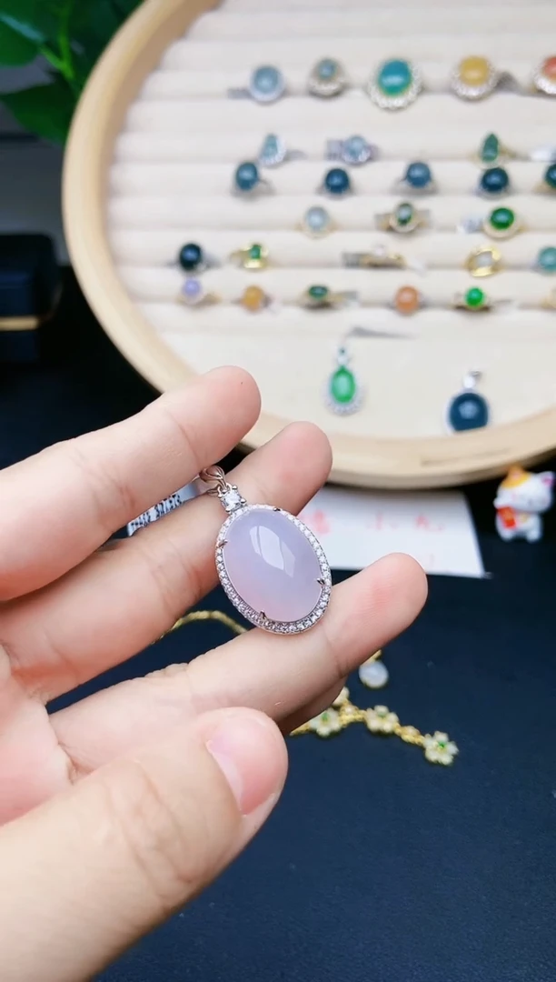 【闪购商品】翡翠颈饰银S925镶嵌111111