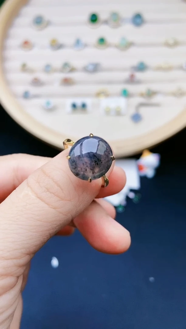 【闪购商品】翡翠戒指银S925镶嵌111111