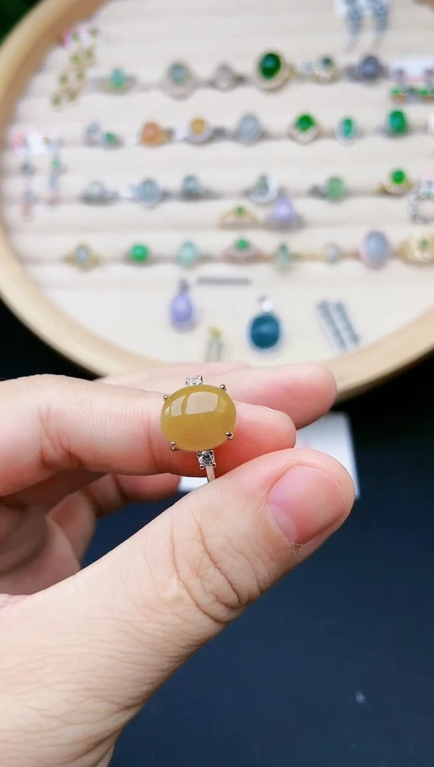 【闪购商品】翡翠戒指银S925镶嵌15651151