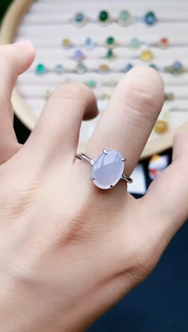 【闪购商品】翡翠戒指银S925镶嵌25656112