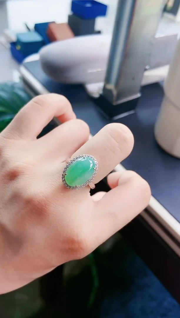 【闪购商品】翡翠戒指银S925镶嵌1111111