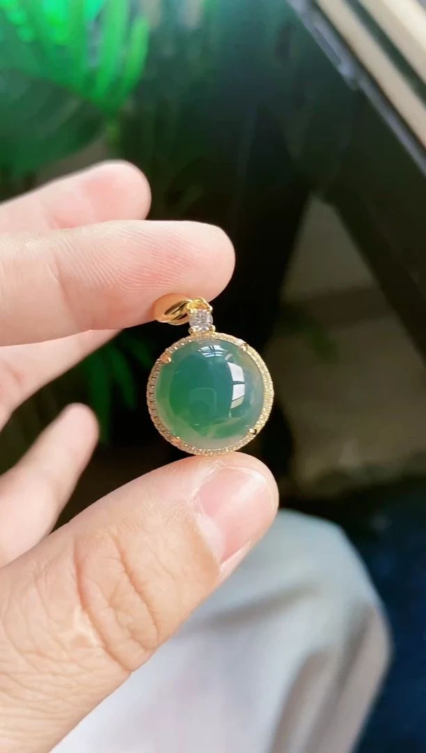 【闪购商品】翡翠颈饰银S925镶嵌111111