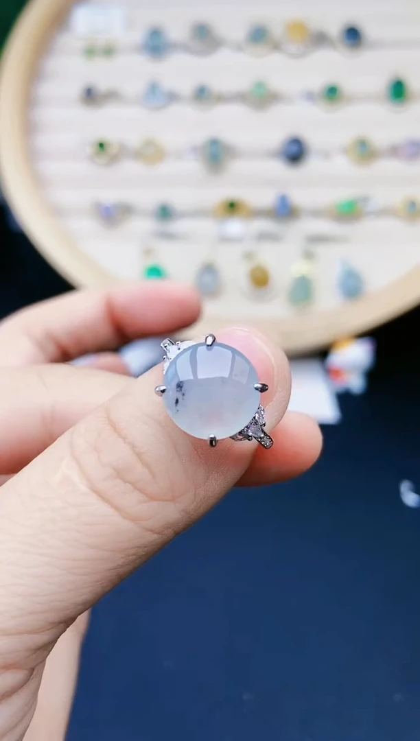 【闪购商品】翡翠戒指银S925镶嵌1111111