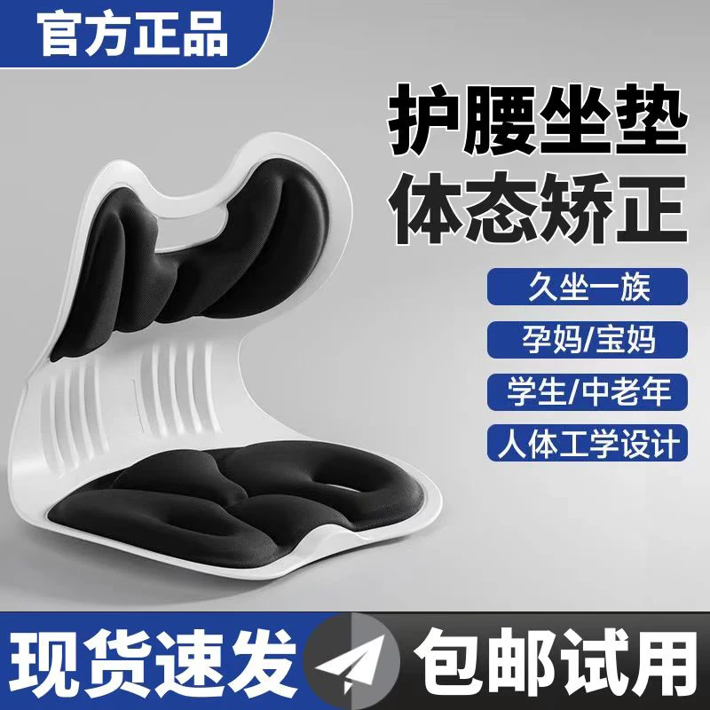 bk护腰人体工学办公室学生坐姿靠垫教室成人神器人体工学护腰