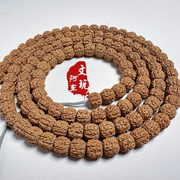 【阿东文玩】藏式盘龙纹潜水艇小金刚菩提子108脖挂手链