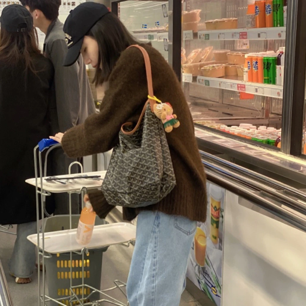 腋下包HOBO大容量轻便休闲慵懒风时尚牛皮腋下单肩包