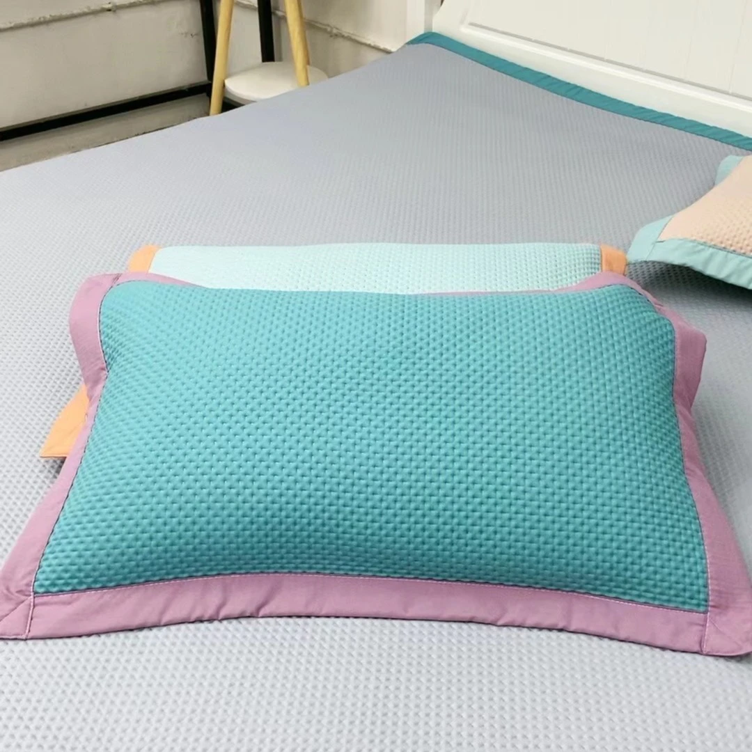 通用 素色包边52*78CM 枕套一对（2条）升级款