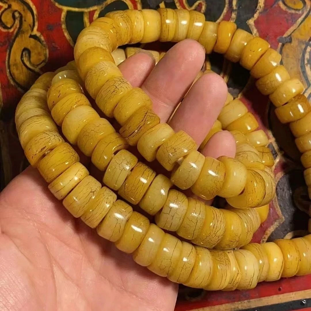 骨头材质108颗老佛珠,颗颗精品颗颗完美无缺!
