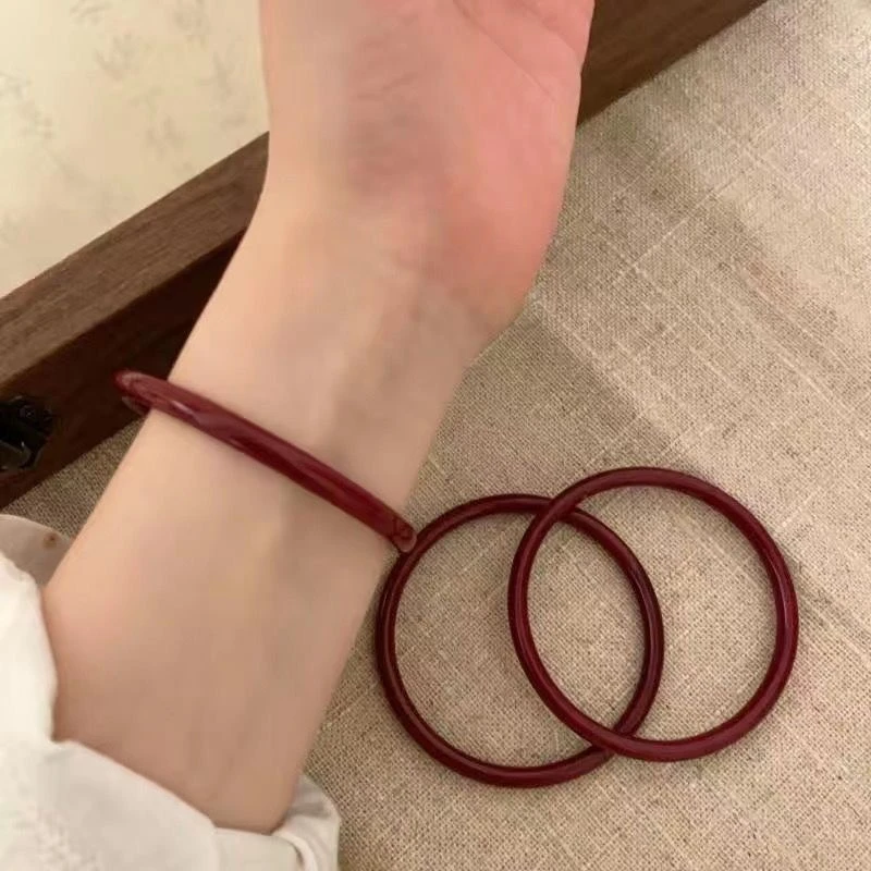 非金属玻璃手镯 【直播拆】玻璃叮当镯古风气质百搭小众国风手镯