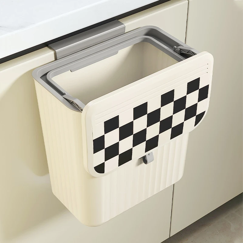 厨房垃圾桶壁挂式家用带盖厕所卫生间客厅纸篓厨余挂式专用收纳桶