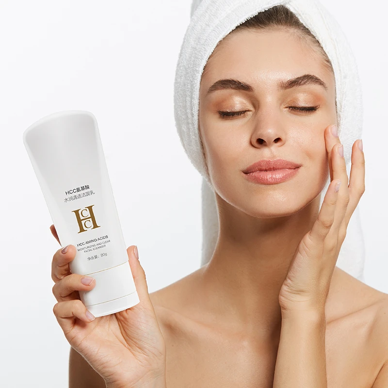 HCC氨基酸水润清透洁面乳精简护肤备受青睐微米泡沫容易深入毛孔