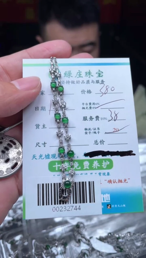 【闪购商品】翡翠项链银S925镶嵌-00232744-多样性发货