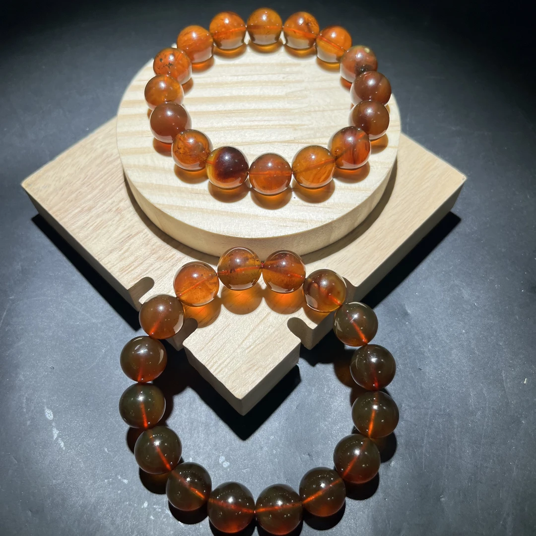 【绿庄】-4500/Q27-琥珀手串-多样性发其一