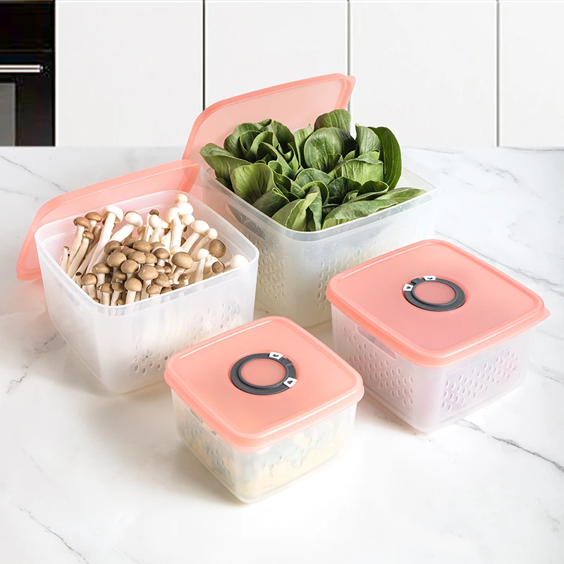 精铸时空溯源小鲜盒八件套带食品级保鲜家用厨房冰箱收纳盒保鲜盒