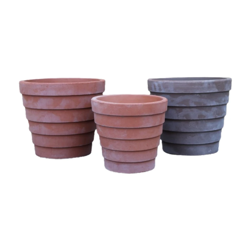 泥园铭星球经典系列花盆陶盆欧式室内室外绿植花盆透气红陶粗陶