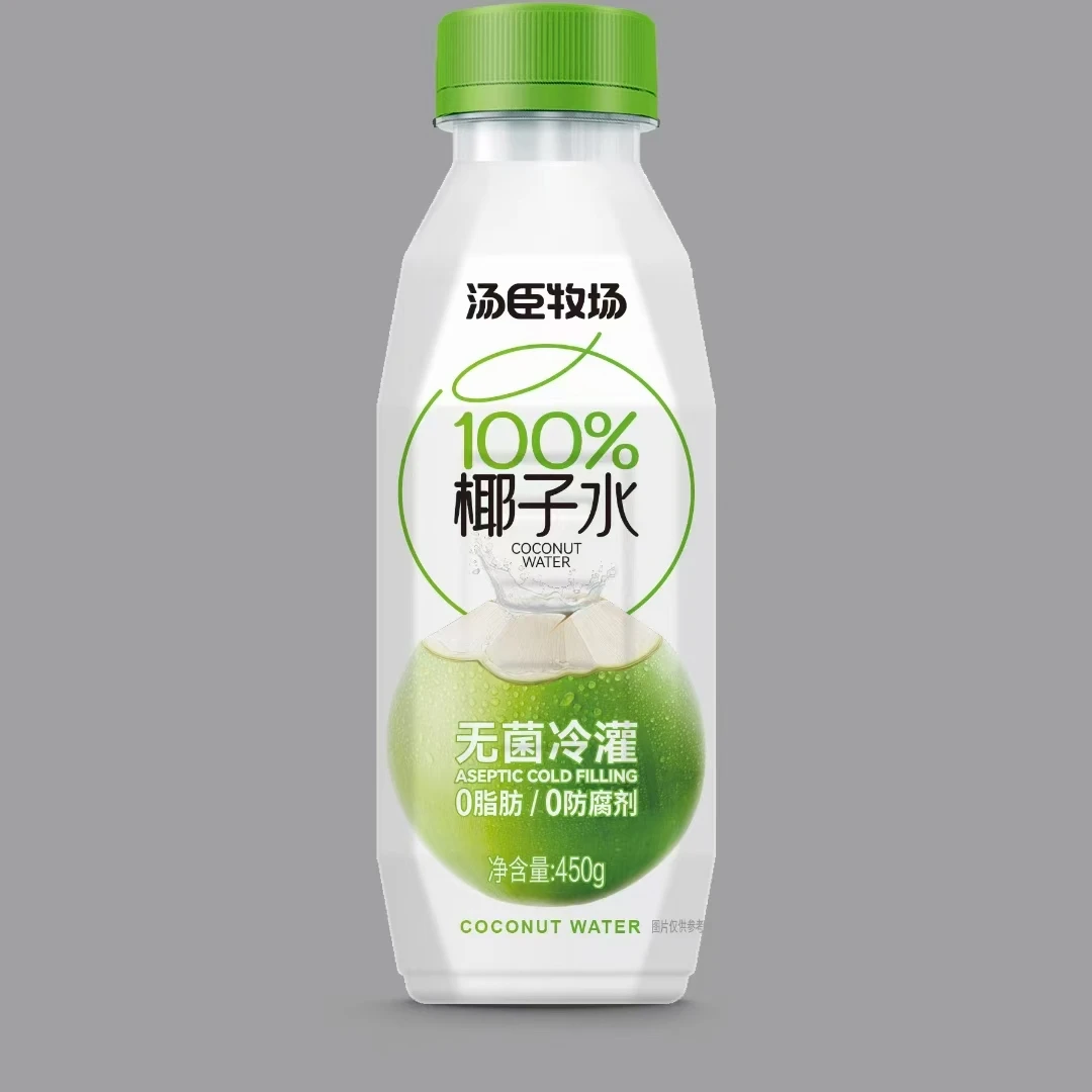 无菌冷灌椰子水100%天然0脂0防腐剂瓶装450g夏日必备饮品