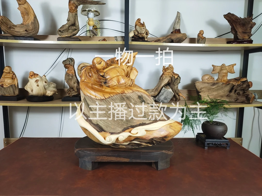 （一物一拍）精选太行崖柏木手工精雕摆件手把件特色工艺雕刻艺术