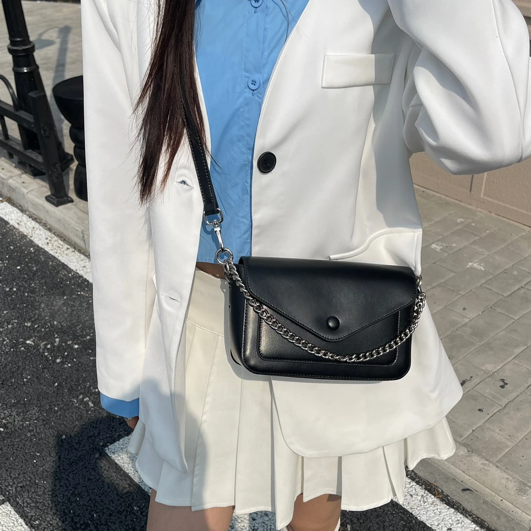 2024早秋洋气时尚复古单肩斜挎包ins百搭网红简约小众女士肩包