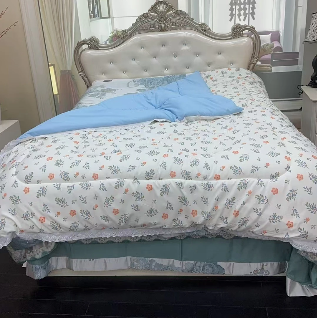 2mx2.3m【董事长专属】羊绒蛋白美 肤被-蓝色小花8